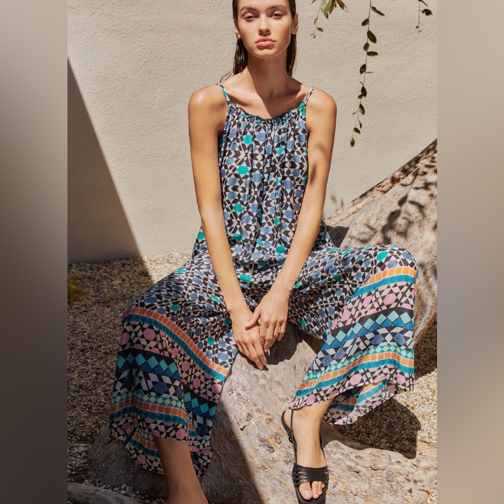 NWT- ANTHROPOLOGIE MALIKA WIDE-LEG JUMPSUIT